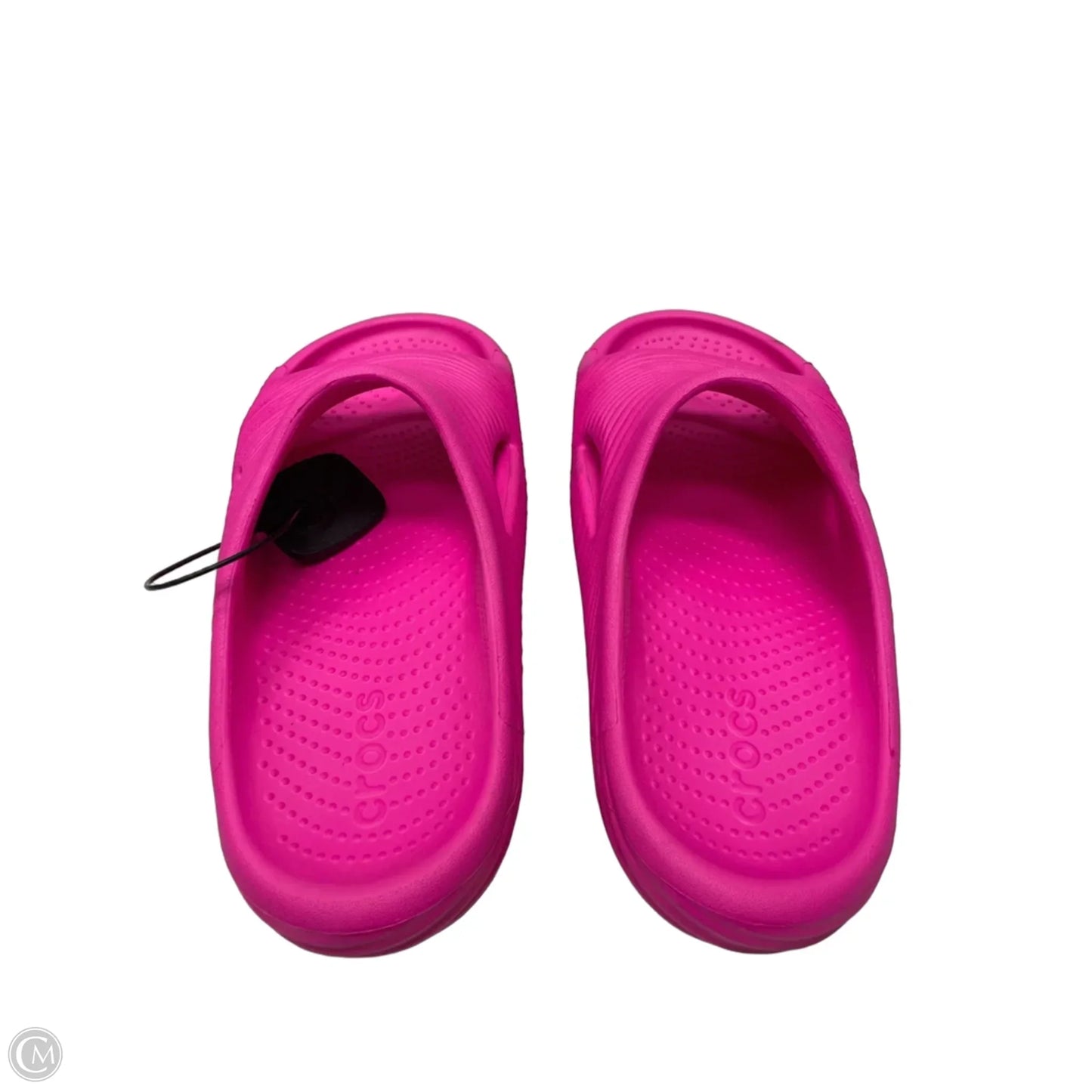 Sandals Flats By Crocs In Pink, Size: 10
