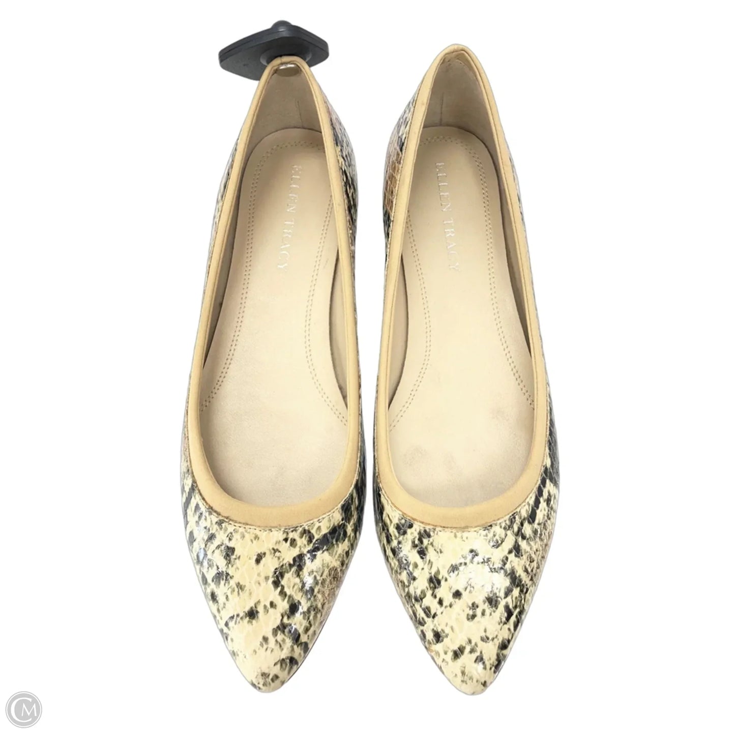 Shoes Flats By Ellen Tracy In Snakeskin Print, Size: 8.5