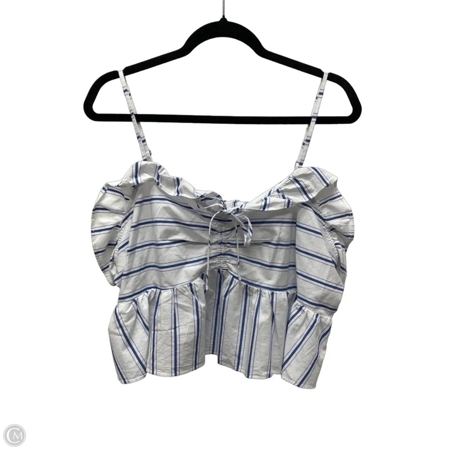 Top Sleeveless By Express In Striped Pattern, Size: Xl