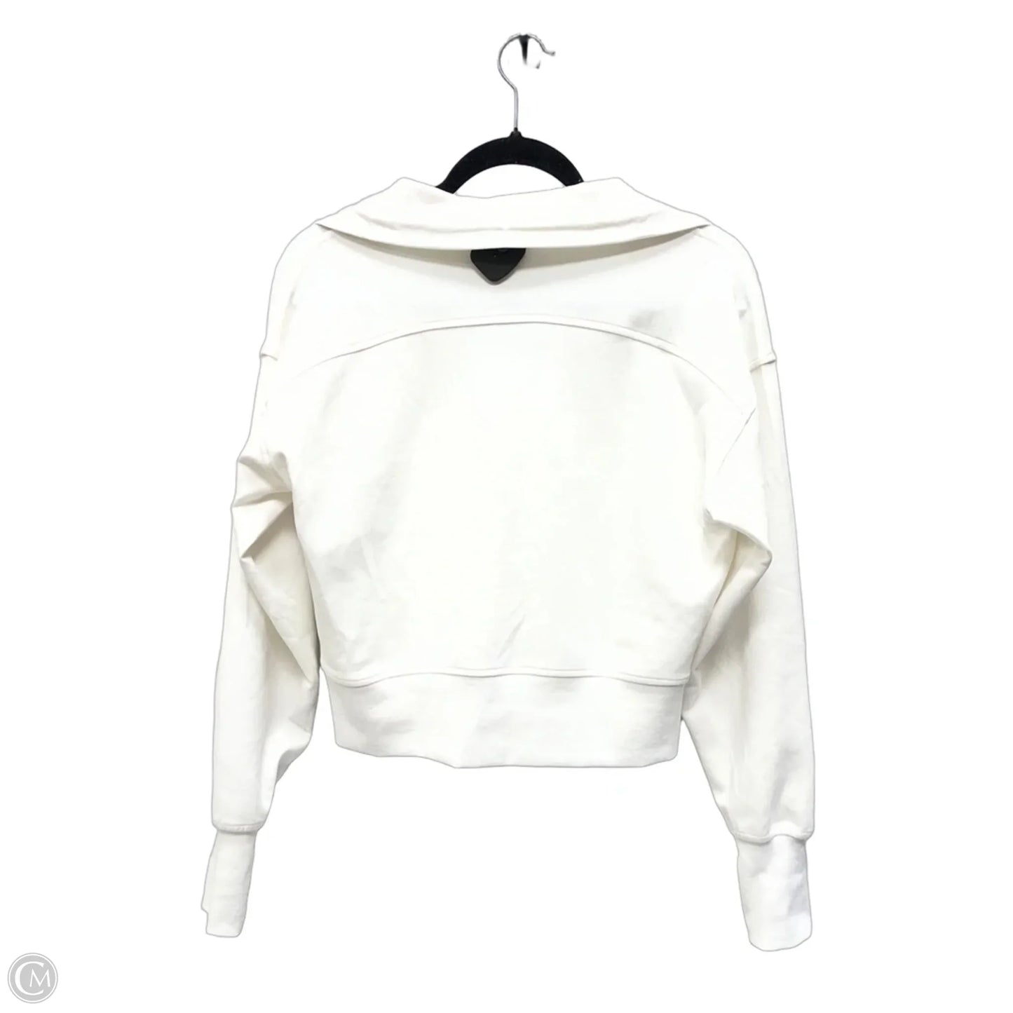 Athletic Top Long Sleeve Collar By Old Navy In White, Size: Xs