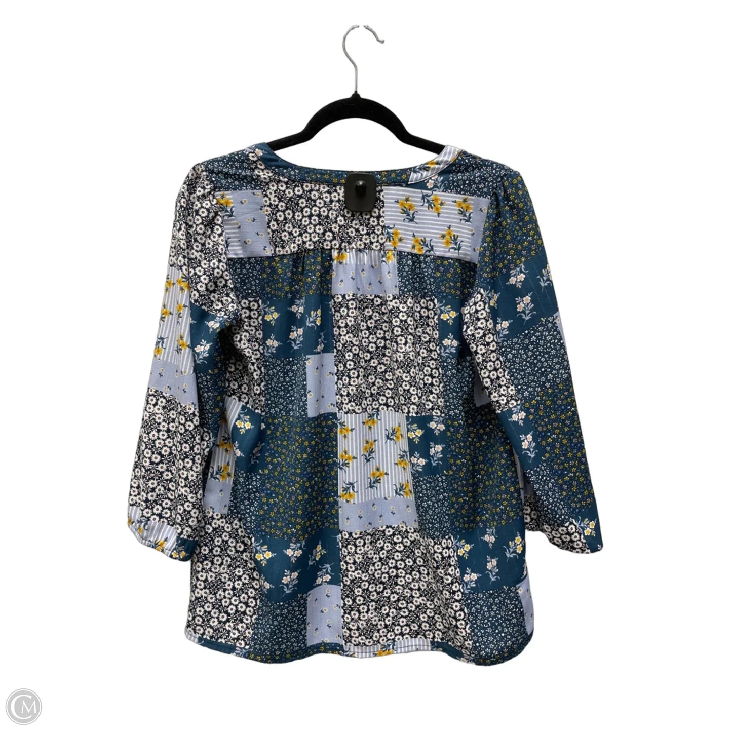 Blouse 3/4 Sleeve By Loft In Floral Print, Size: Xs