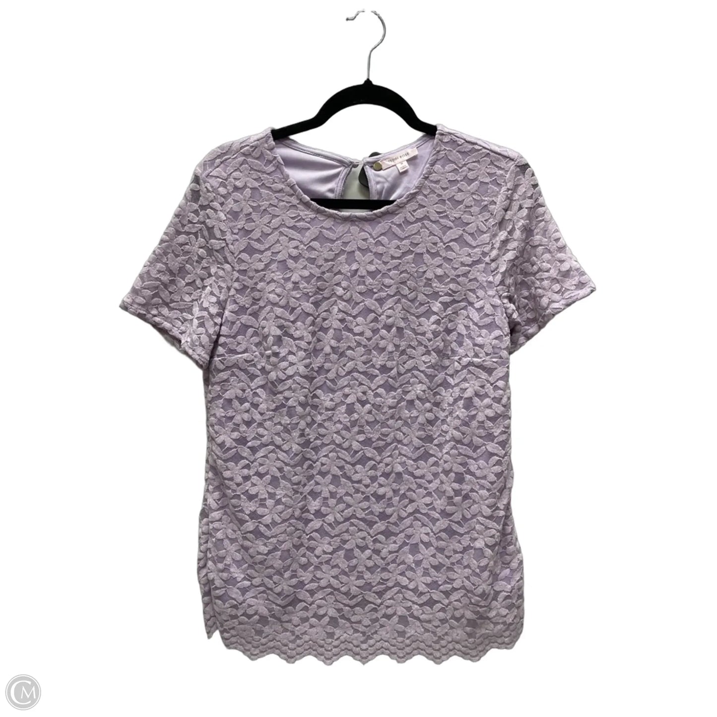 Top Short Sleeve By Clothes Mentor In Floral Print, Size: M