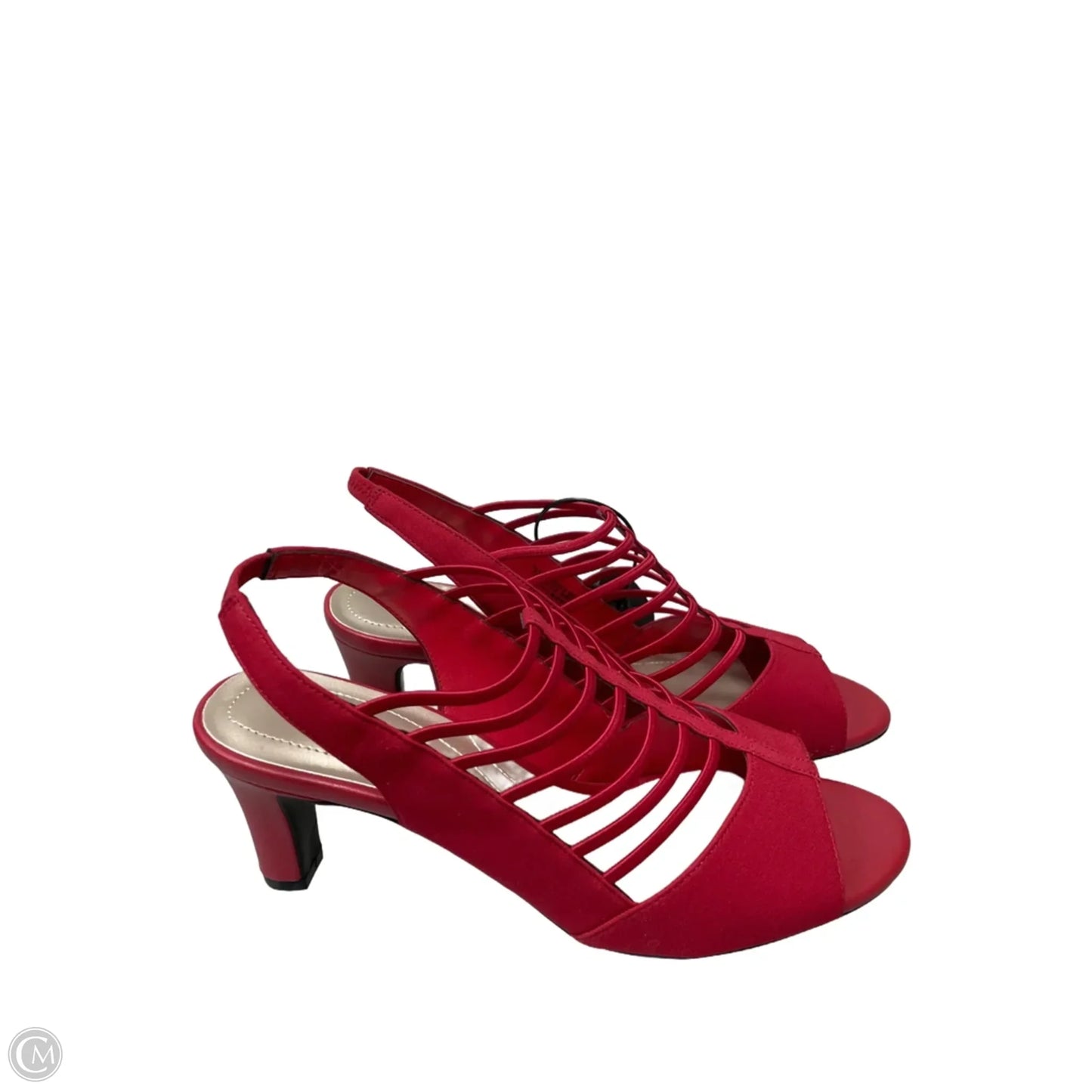 Sandals Heels Block By East 5th In Red, Size: 7.5