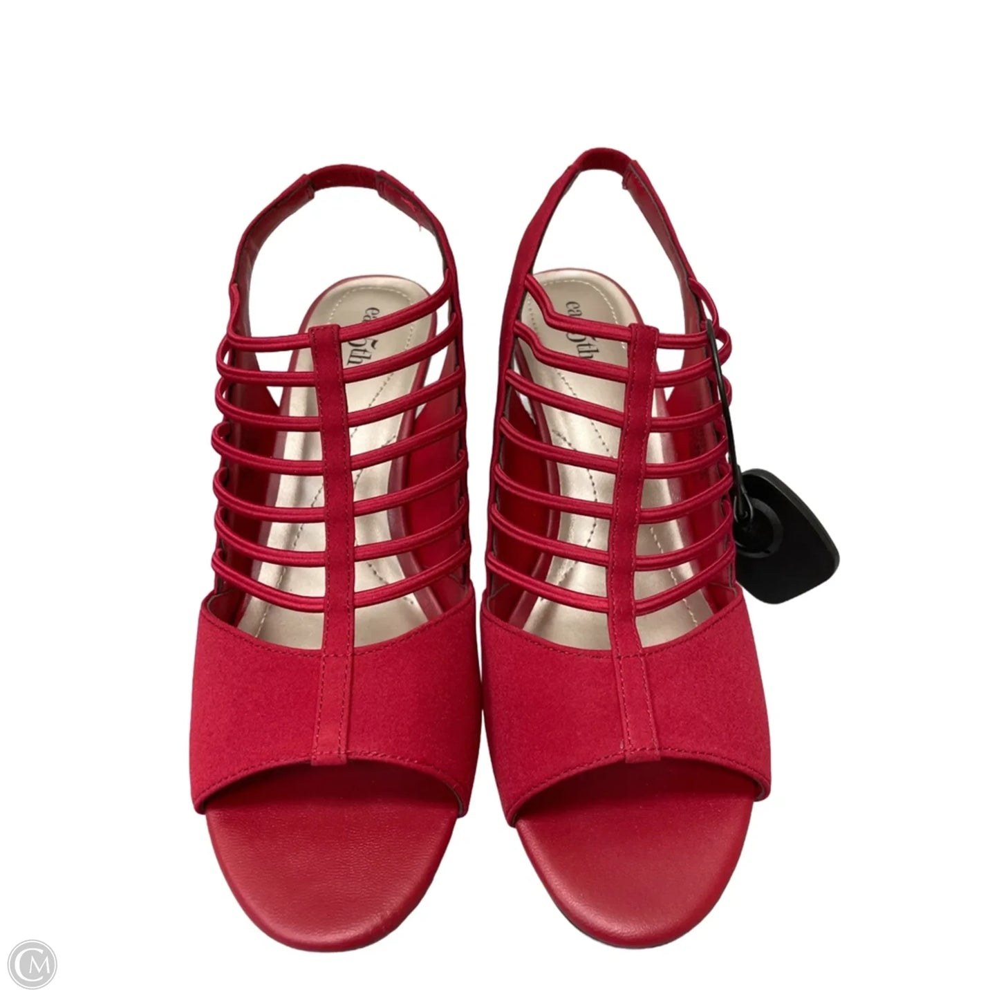 Sandals Heels Block By East 5th In Red, Size: 7.5