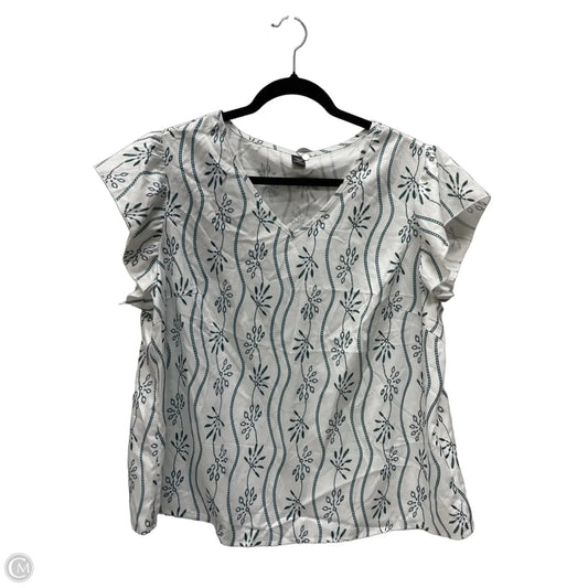 Top Short Sleeve By Shein In Multi-colored, Size: 1x