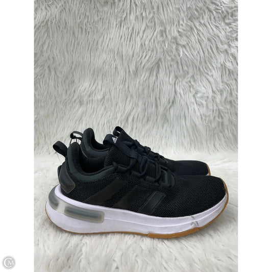 Shoes Athletic By Adidas In Black & White, Size: 7