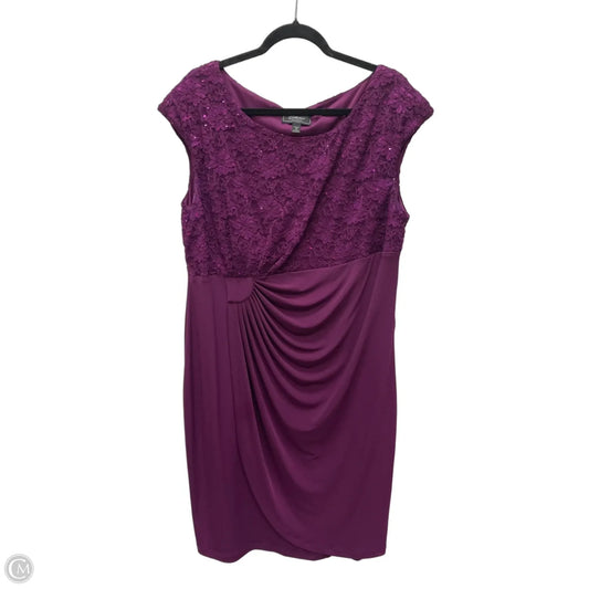 Dress Party Short By Dressbarn In Purple, Size: Xl