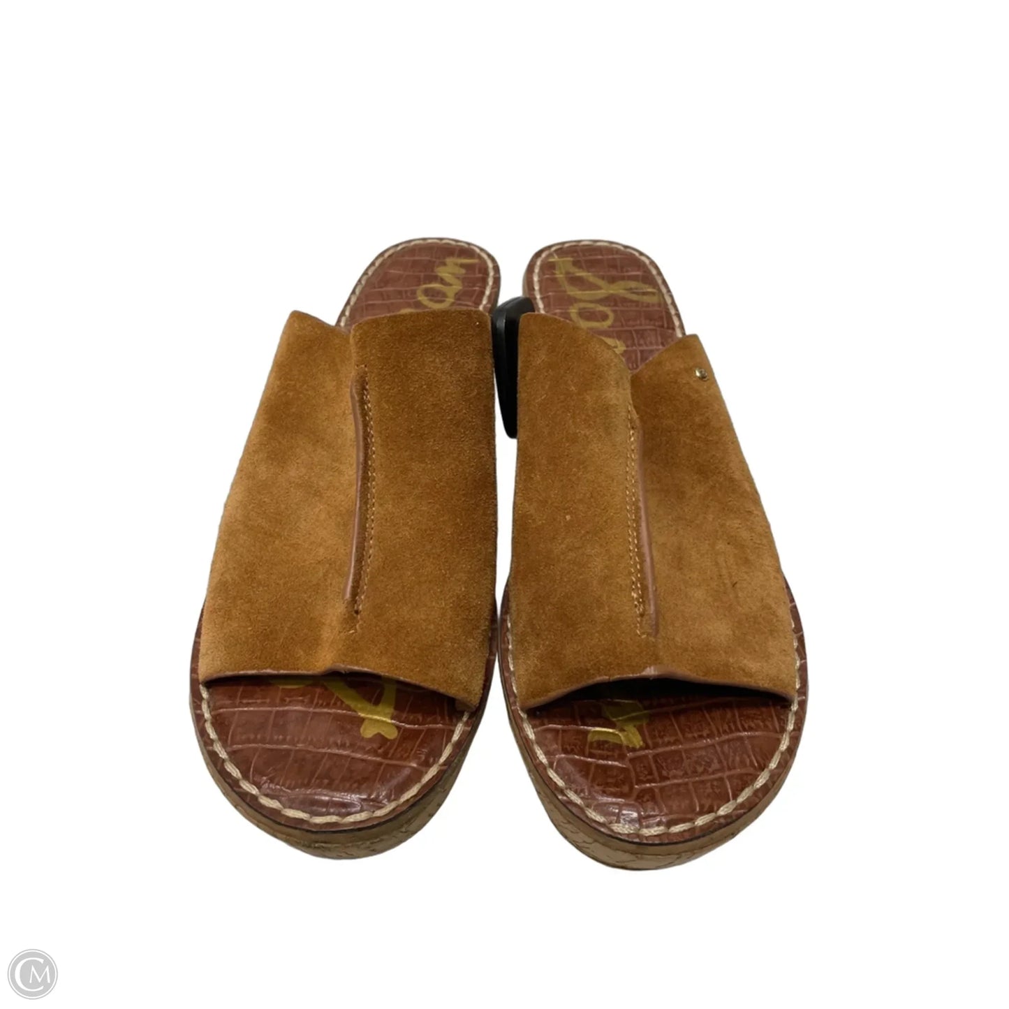 Sandals Heels Wedge By Sam Edelman In Brown, Size: 9.5
