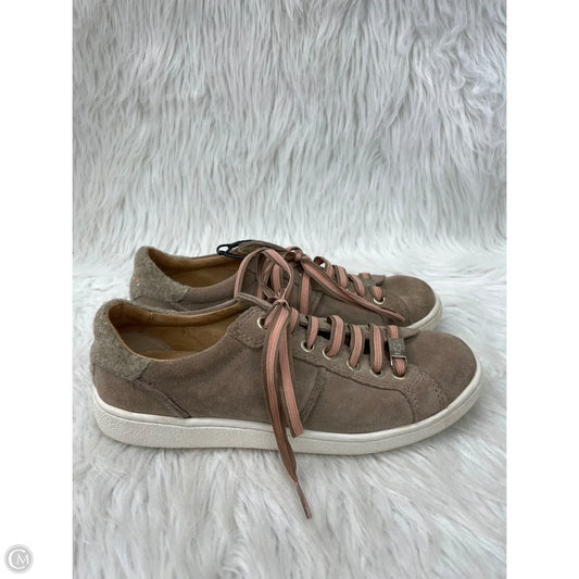 Shoes Designer By Ugg In Pink & Tan, Size: 6