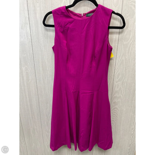 Dress Casual Short By Lauren By Ralph Lauren In Purple, Size: S