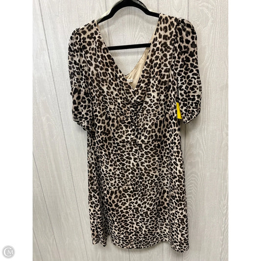 Dress Casual Short By Cato In Animal Print, Size: Xl