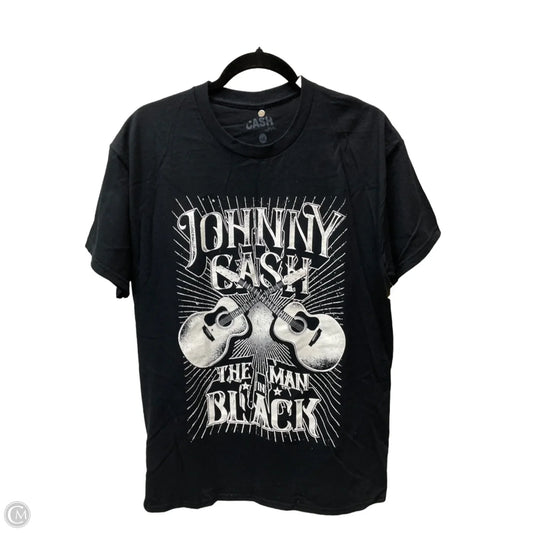 Top Short Sleeve By Clothes Mentor In Black, Size: L