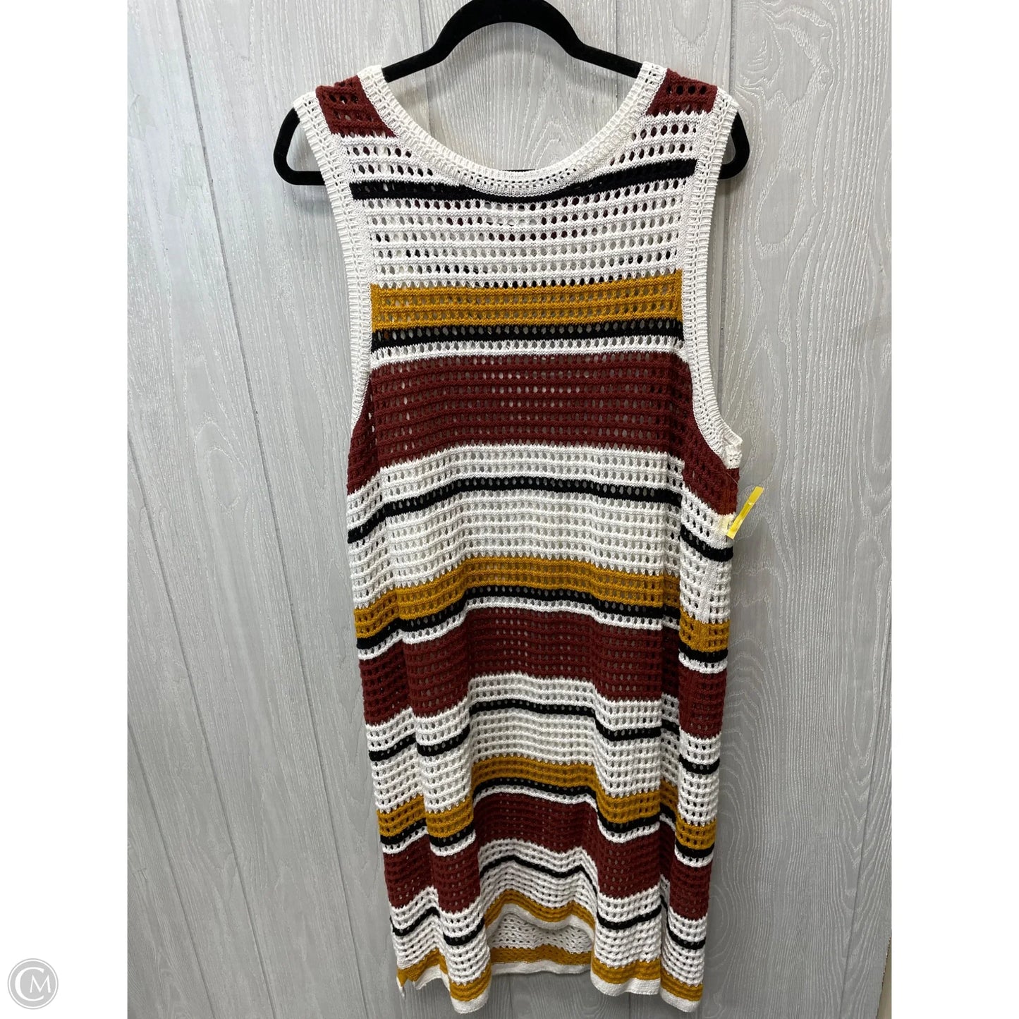 Dress Sweater By Nine West In Striped Pattern, Size: 1x