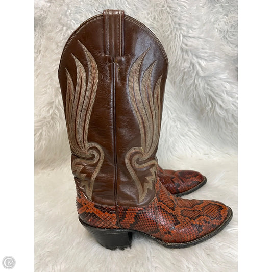 Boots Western By Tony lama In Brown & Red, Size: 6.5