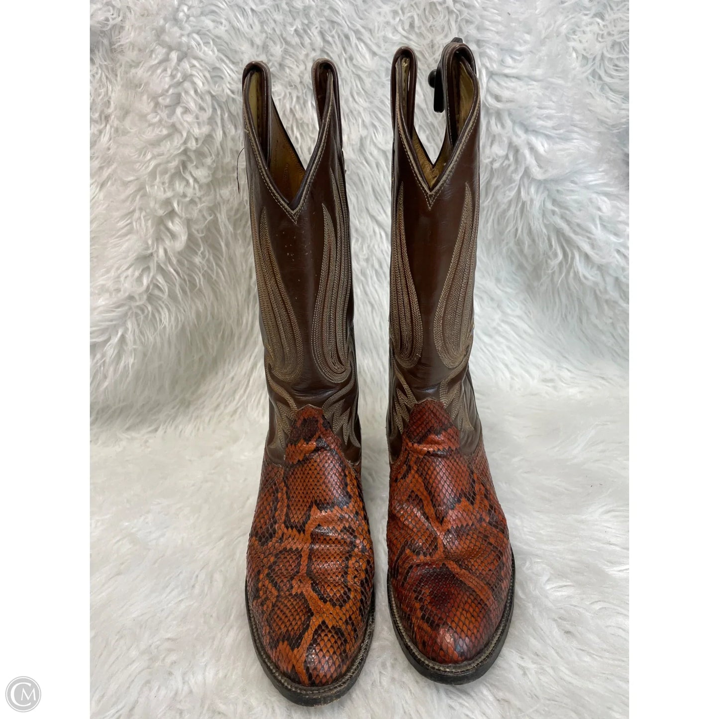 Boots Western By Tony lama In Brown & Red, Size: 6.5