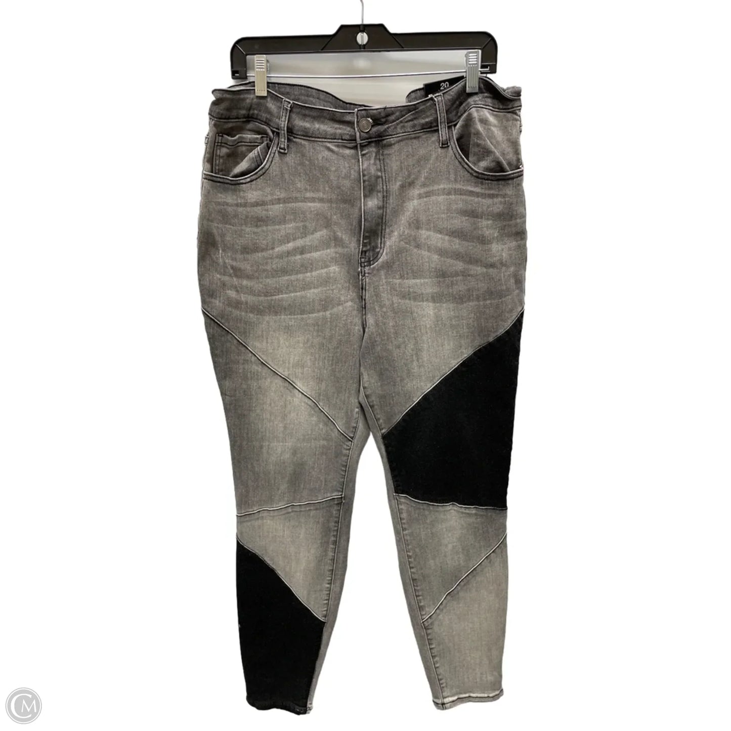 Jeans Straight By Fashion Nova In Grey Denim, Size: 20