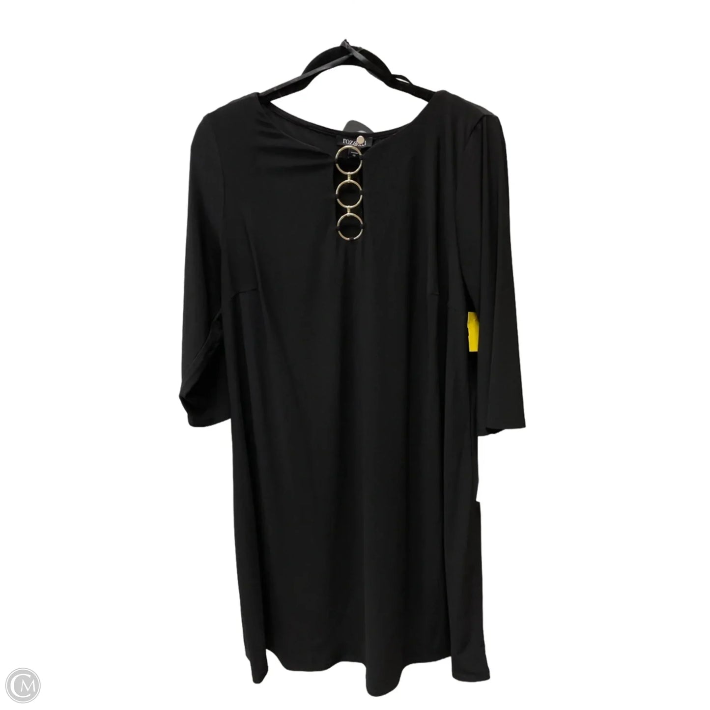 Dress Casual Short By Roz And Ali In Black, Size: 1x