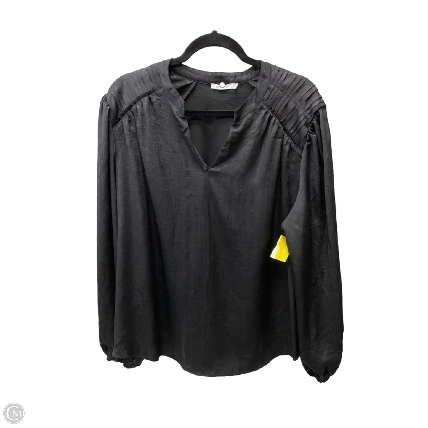 Blouse Long Sleeve By Chicos In Black, Size: Xl
