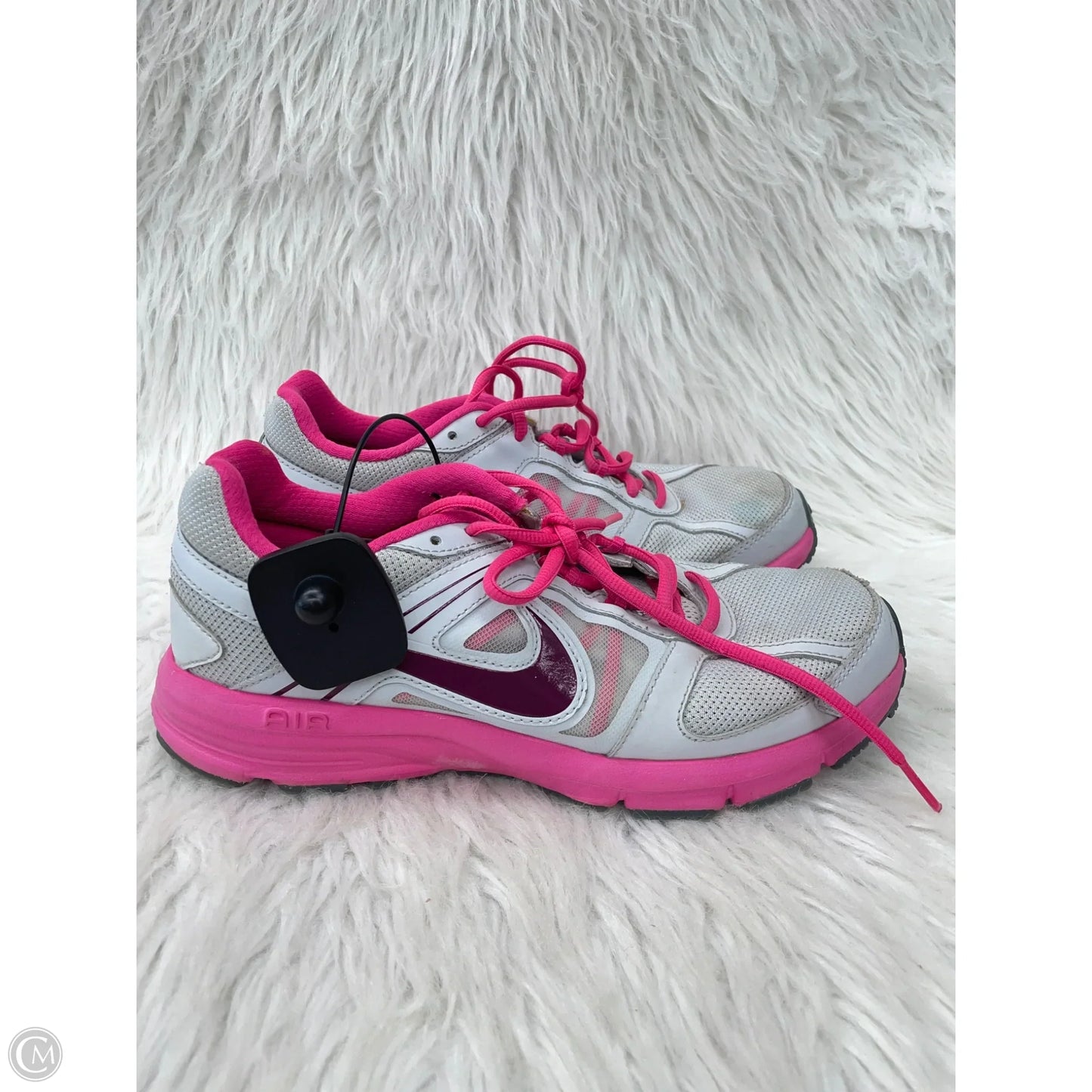 Shoes Athletic By Nike In Grey & Pink, Size: 8