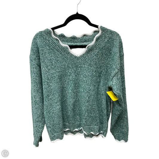Sweater By Emery Rose In Green, Size: L