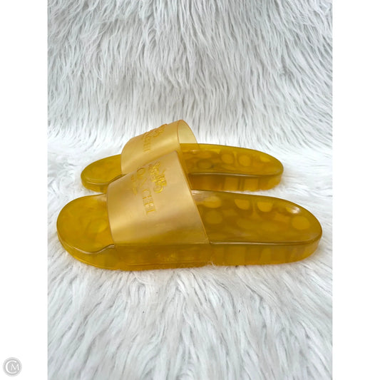 Sandals Designer By Coach In Orange, Size: 7