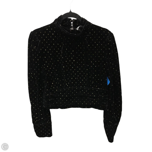 Top Long Sleeve By Zara In Polkadot Pattern, Size: M