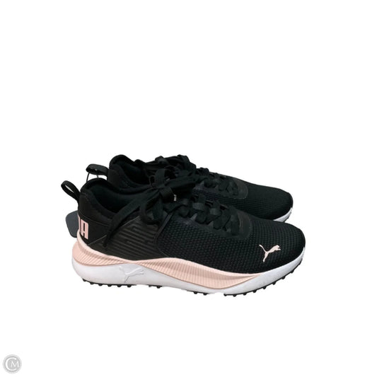 Shoes Athletic By Puma In Black & Pink, Size: 8