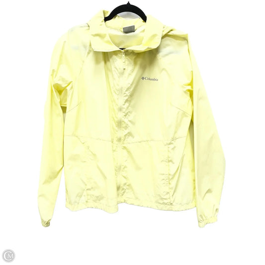 Coat Raincoat By Columbia In Yellow, Size: Xl