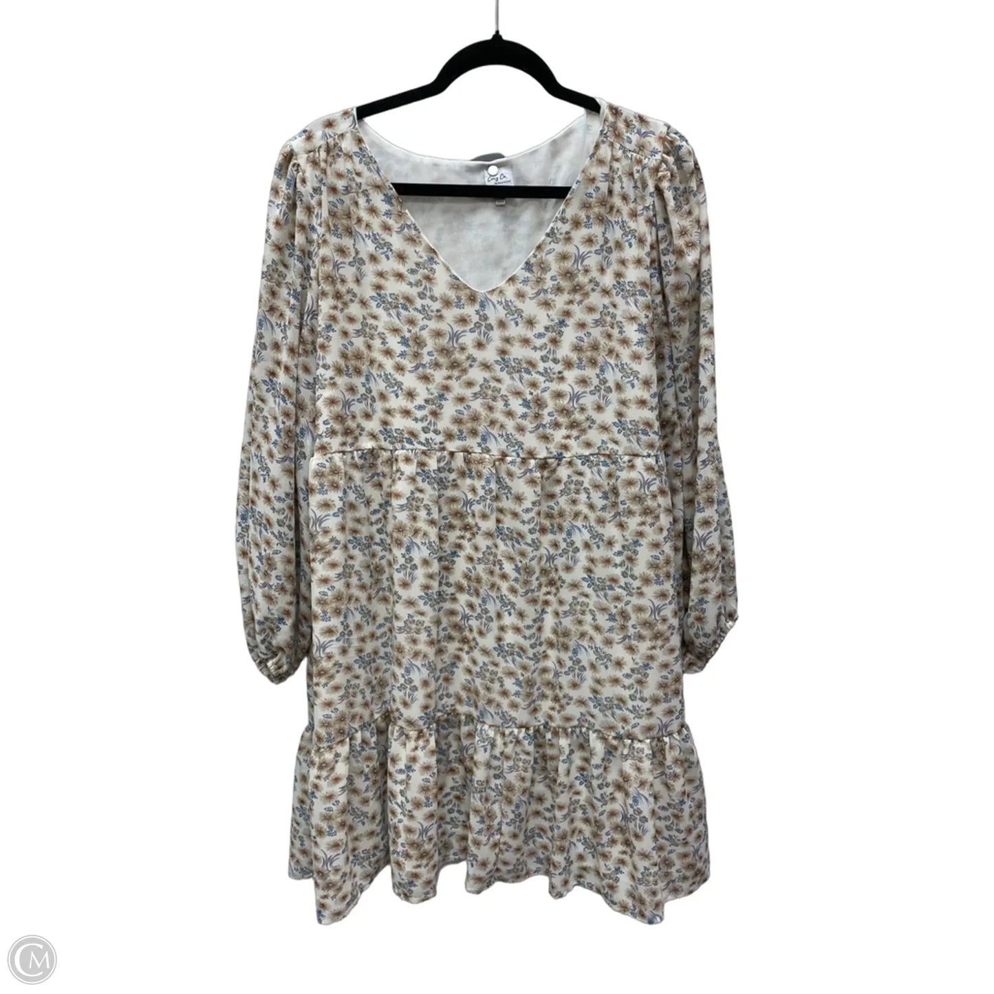 Dress Casual Short By Cozy In Floral Print, Size: 2x