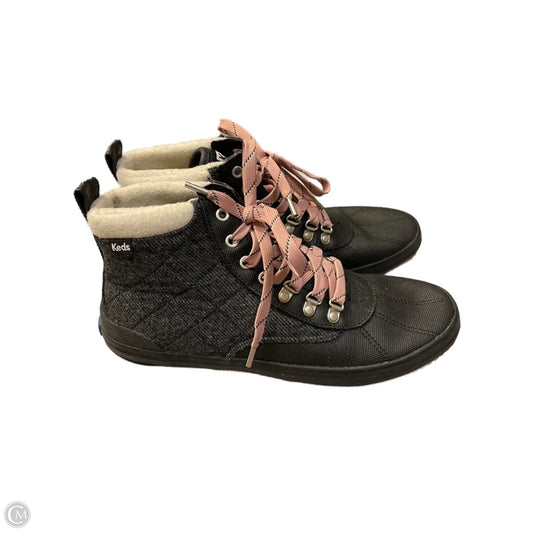 Shoes Sneakers By Keds In Grey & Pink, Size: 10