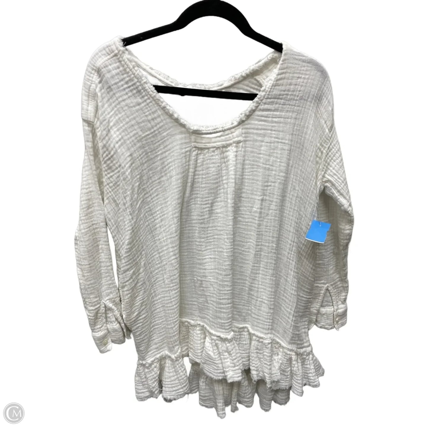 Tunic Long Sleeve By Free People In Cream, Size: S