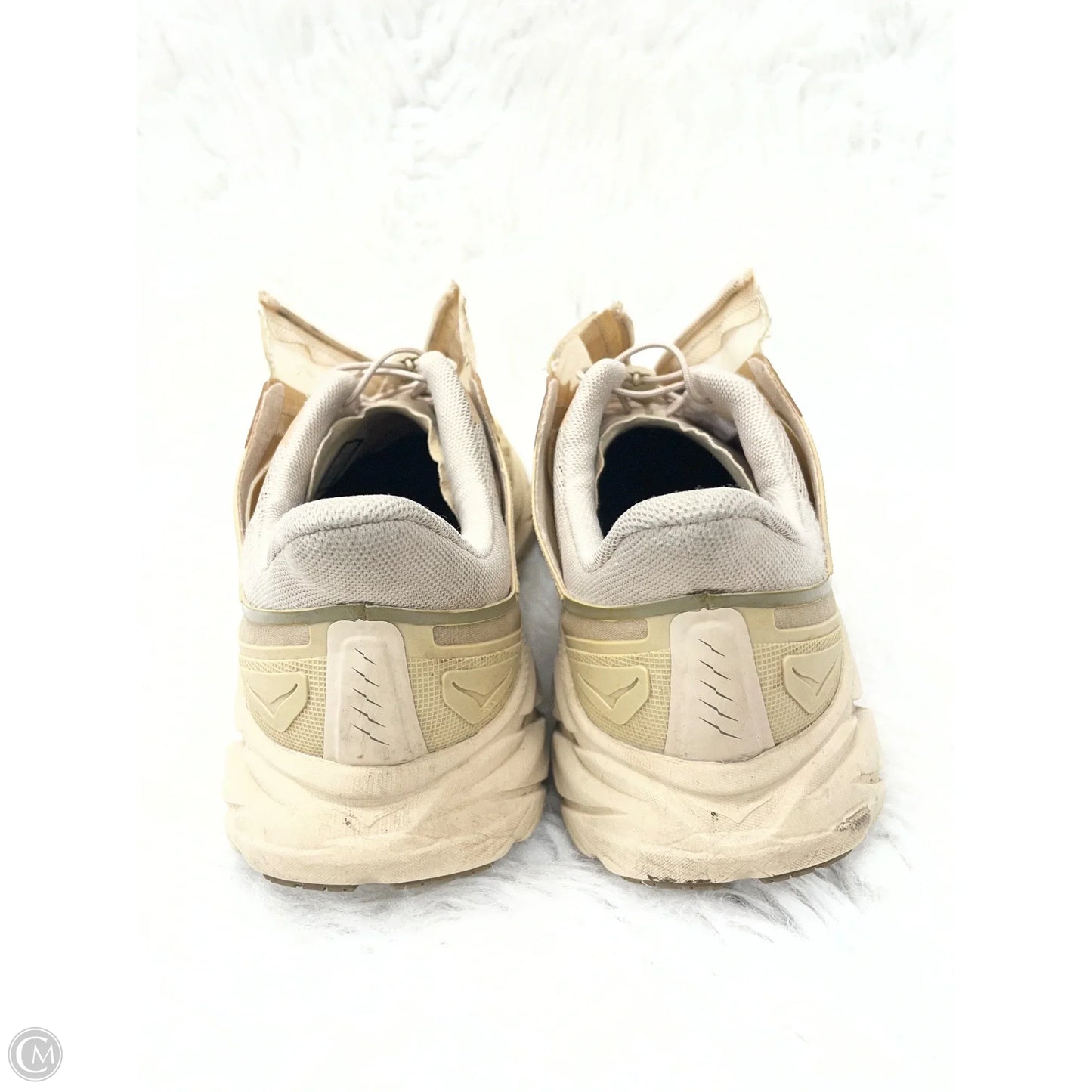 Shoes Athletic By Hoka In Tan & Yellow, Size: 7