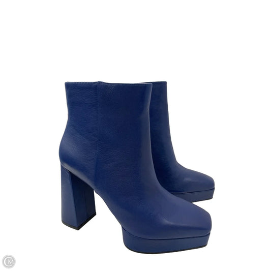 Boots Ankle Heels By Jessica Simpson In Tan & White, Size: 10