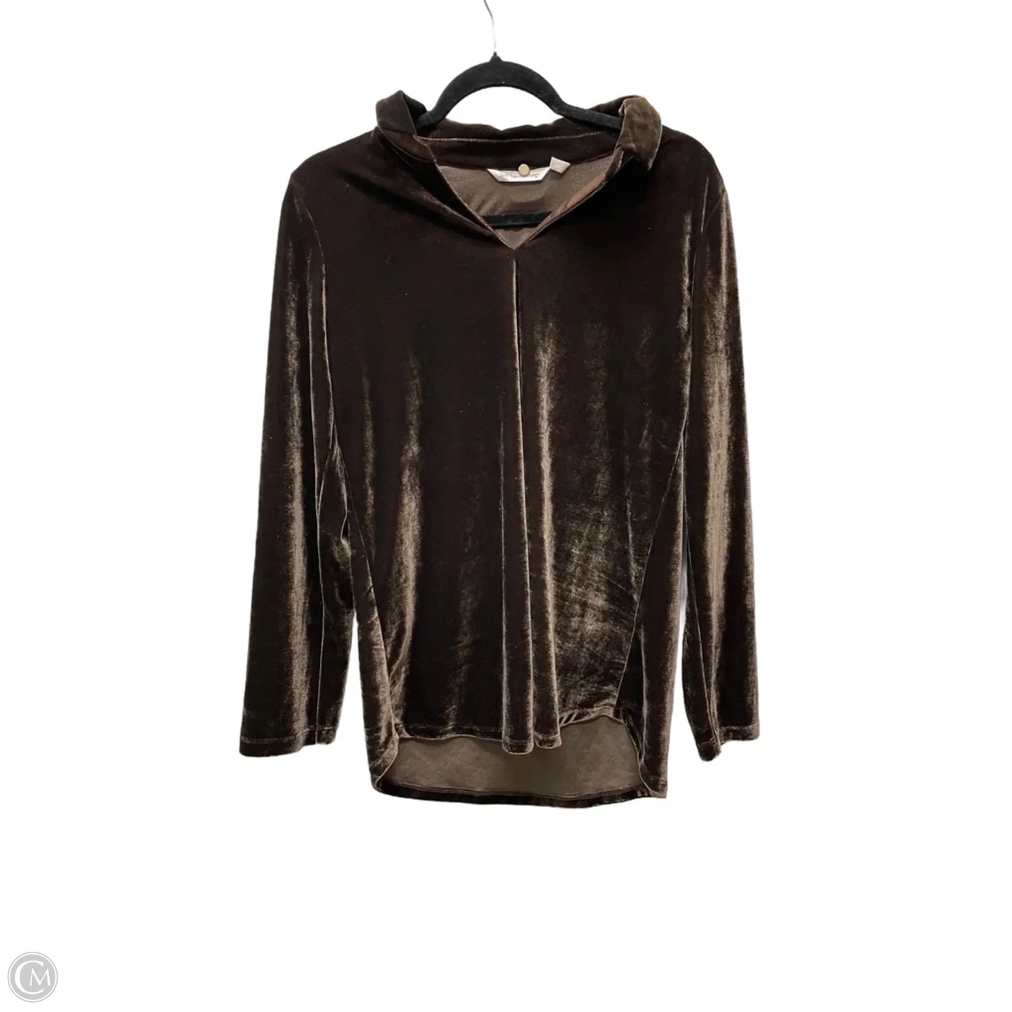 Top Long Sleeve By Soft Surroundings In Brown, Size: S