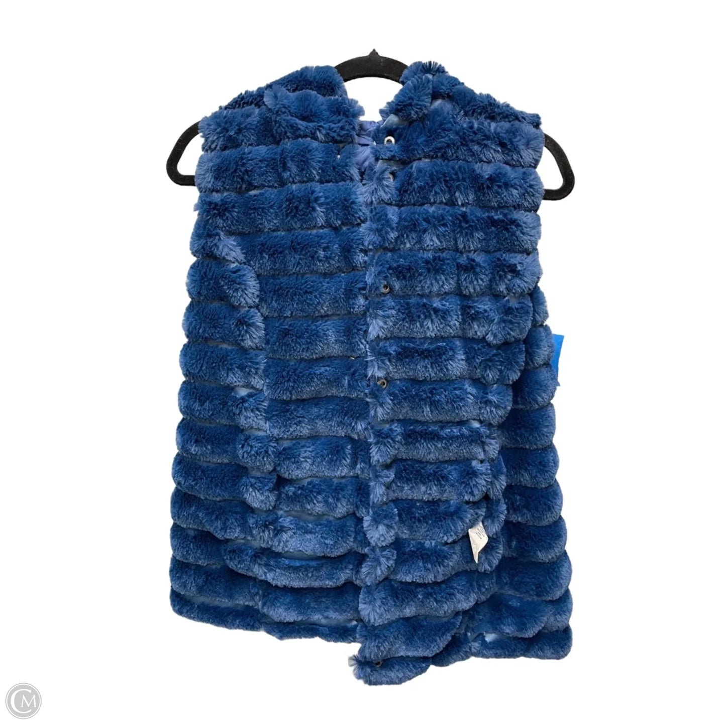 Vest Faux Fur & Sherpa By Soft Surroundings In Blue, Size: M
