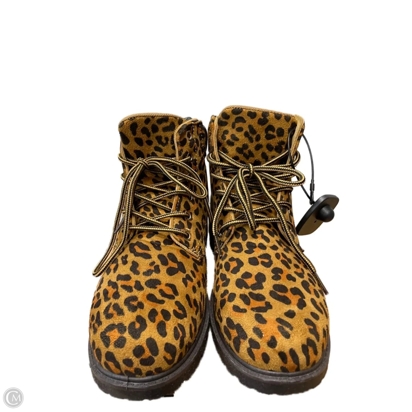 Boots Ankle Flats By Forever In Animal Print, Size: 7.5