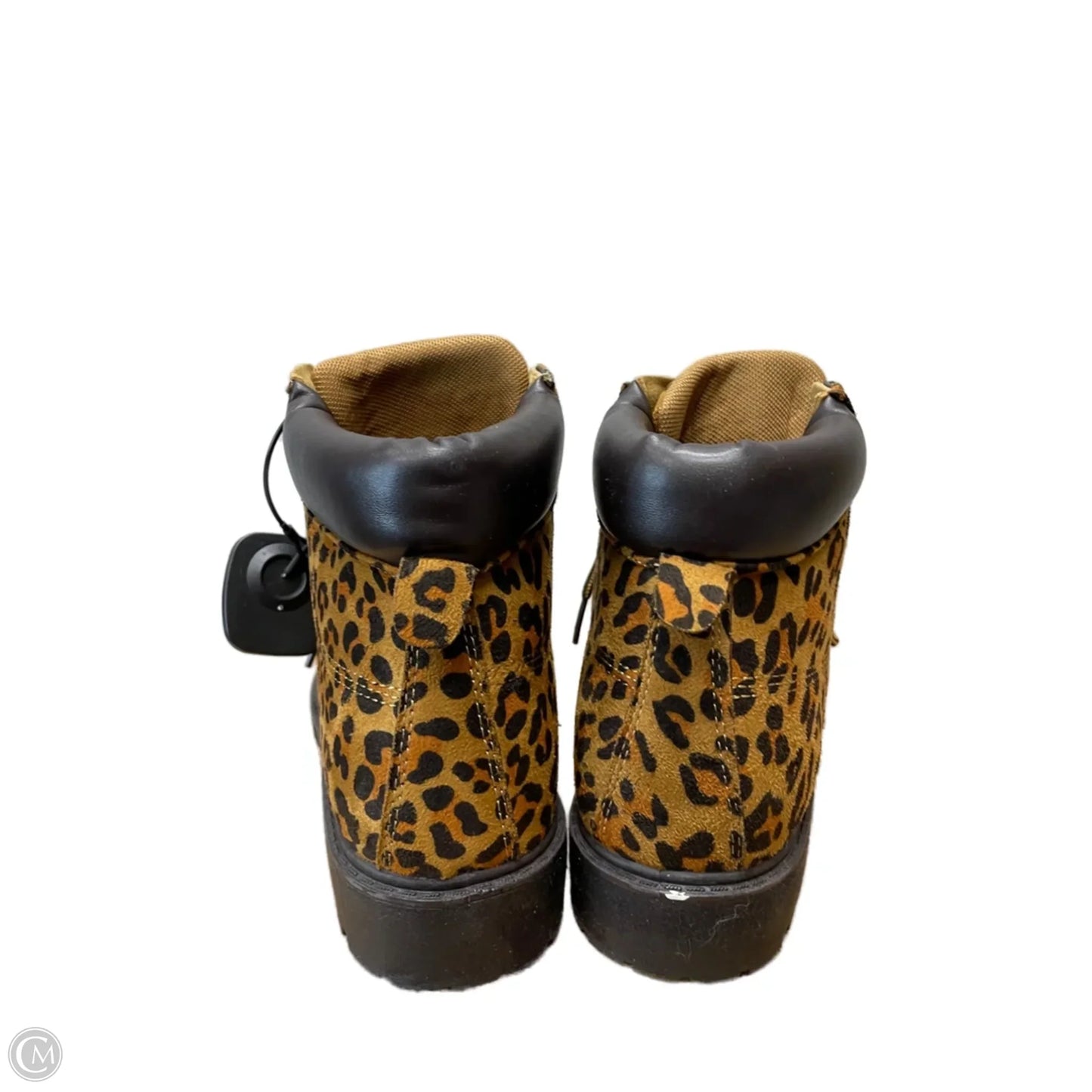 Boots Ankle Flats By Forever In Animal Print, Size: 7.5