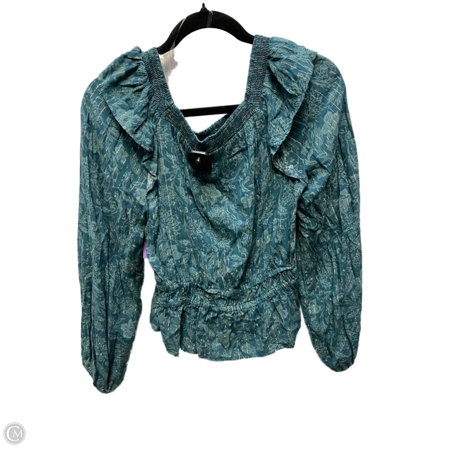 Top Long Sleeve By Universal Thread In Green, Size: S