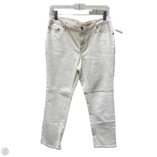 Jeans Straight By Monroe And Main In Cream, Size: 8