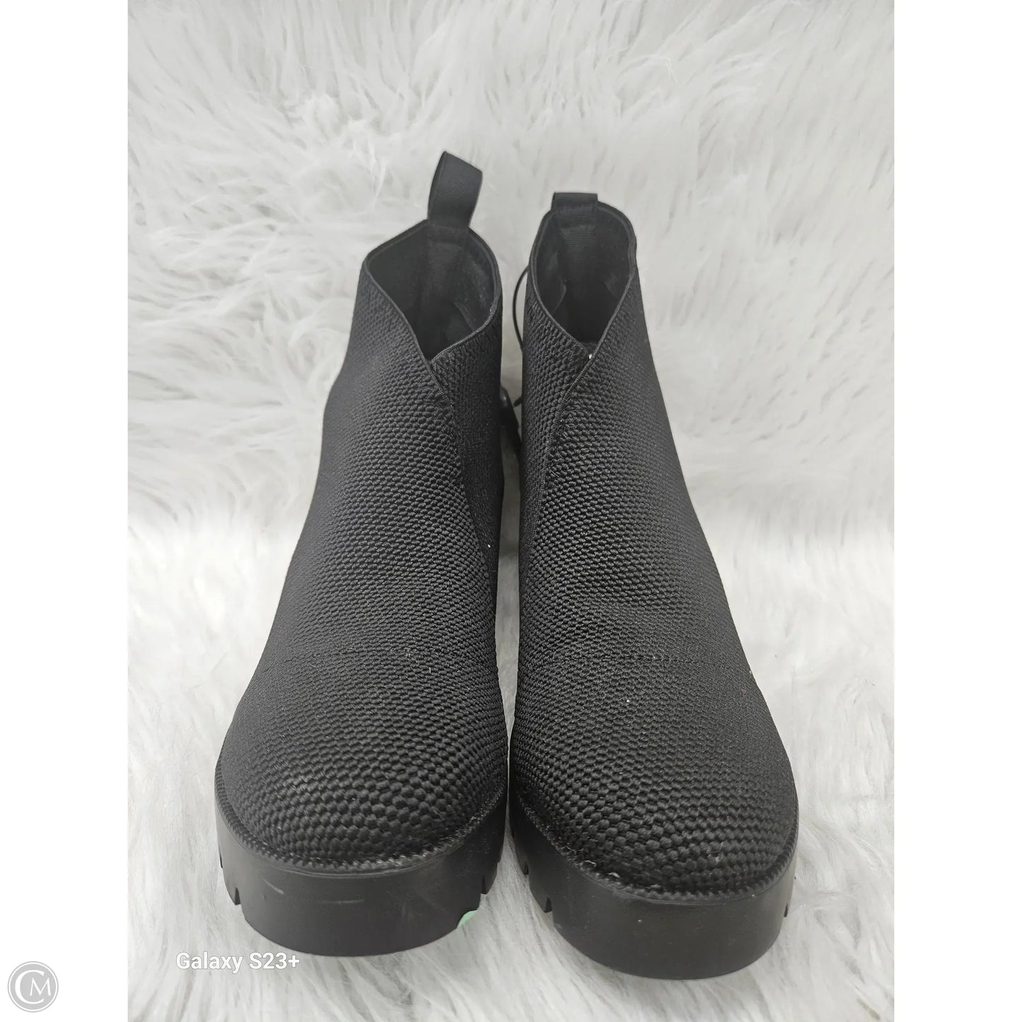 Boots Ankle Heels By Cmb In Black, Size: 11