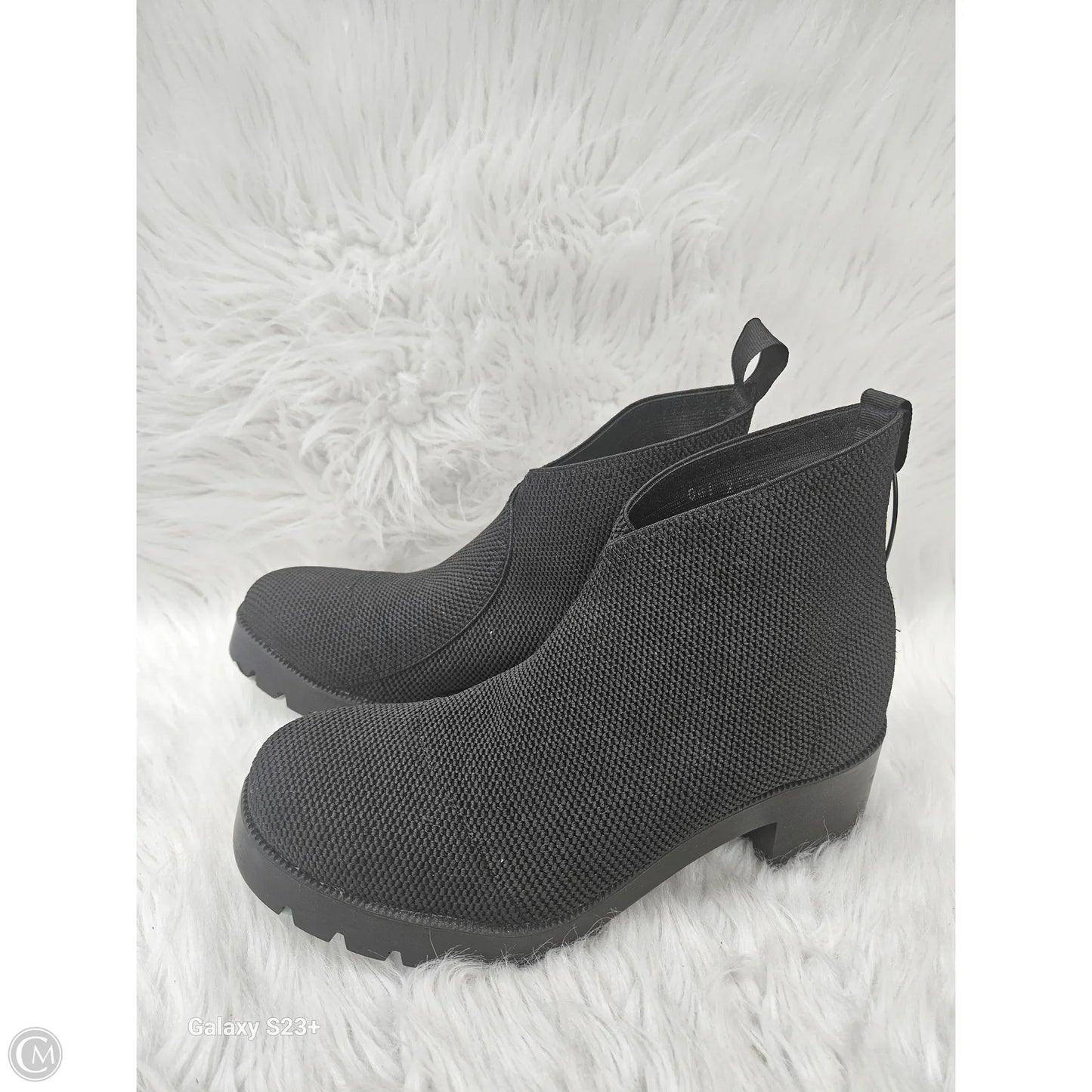 Boots Ankle Heels By Cmb In Black, Size: 11