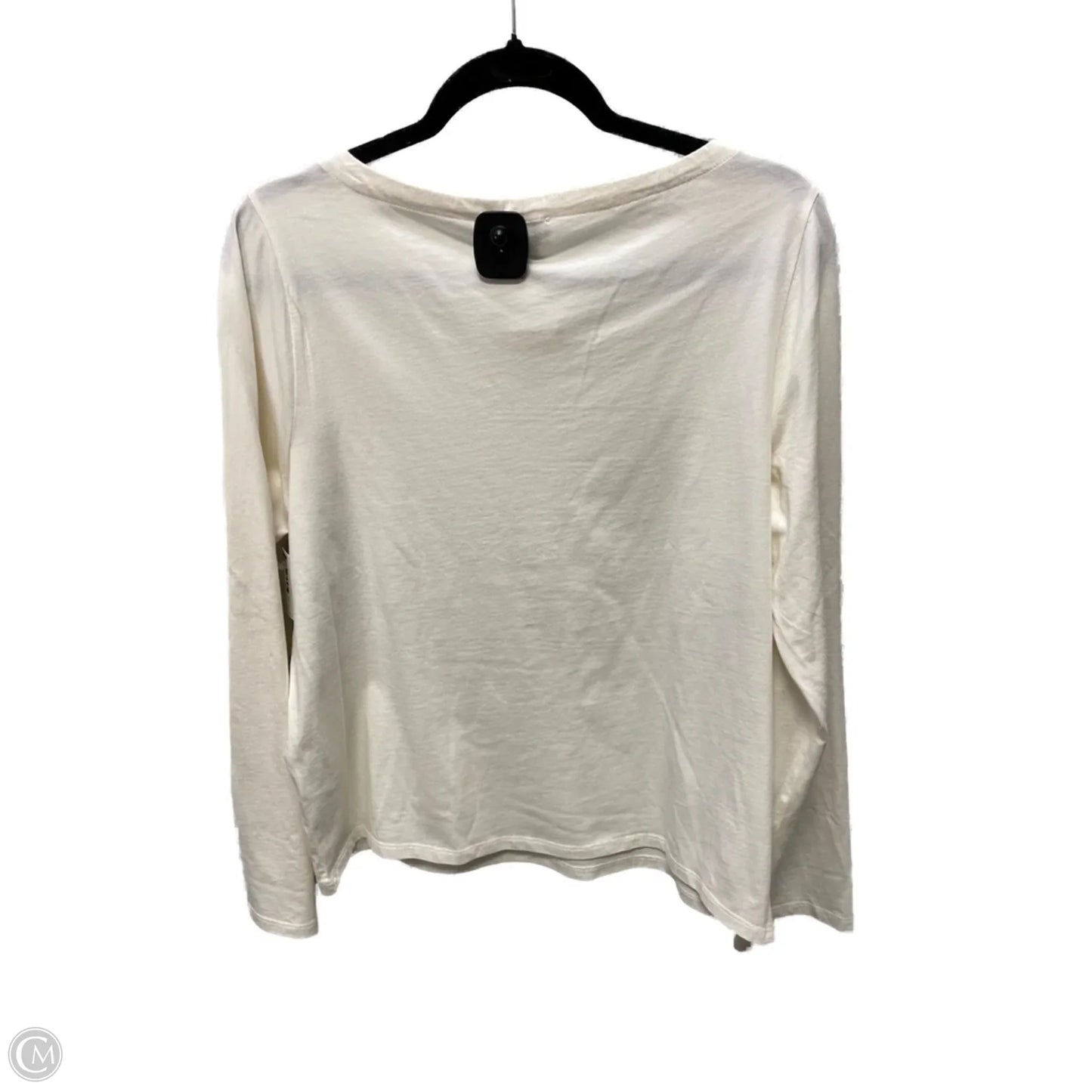 Top Long Sleeve By J. Crew In Cream & Grey, Size: M