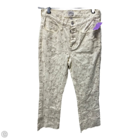 Jeans Straight By J. Crew In Cream, Size: 0