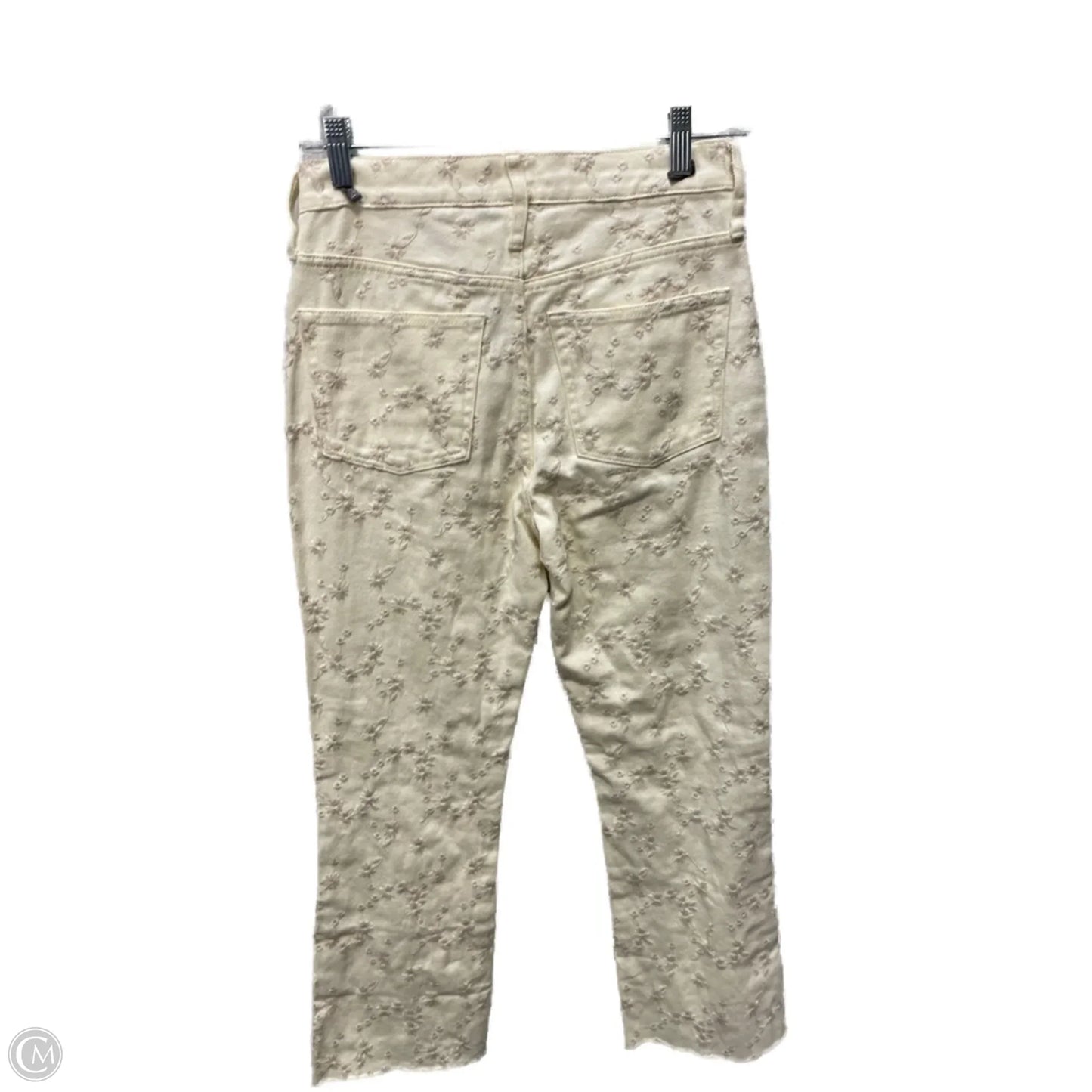 Jeans Straight By J. Crew In Cream, Size: 0