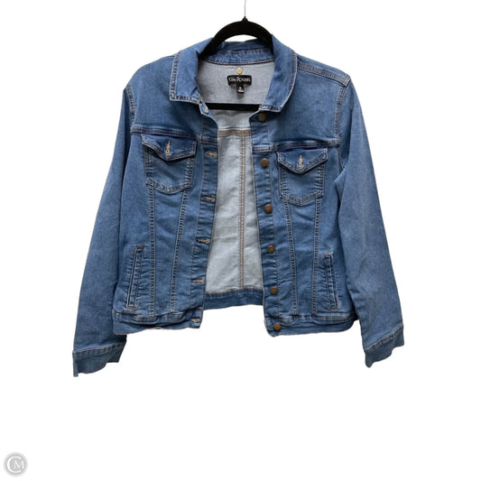 Jacket Denim By Kim Rogers In Blue Denim, Size: M