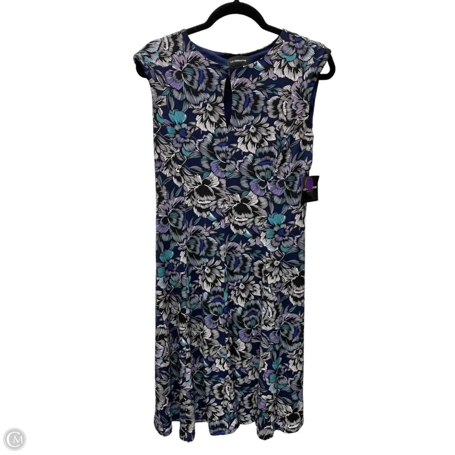 Dress Casual Midi By Liz Claiborne In Floral Print, Size: M