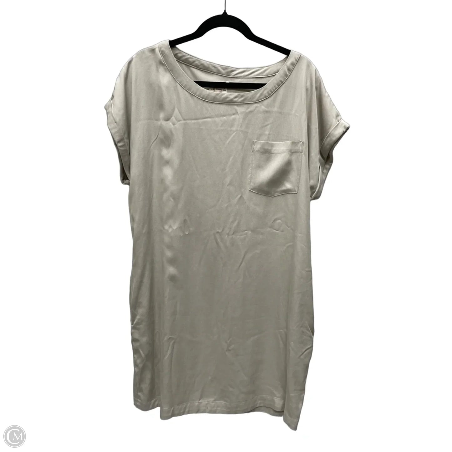 Dress Casual Midi By Cmb In Beige, Size: L