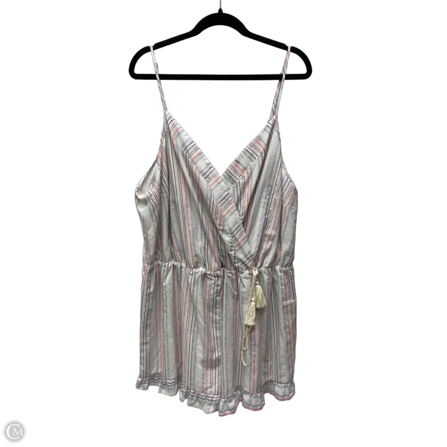 Romper By Clothes Mentor In Striped Pattern, Size: 2x