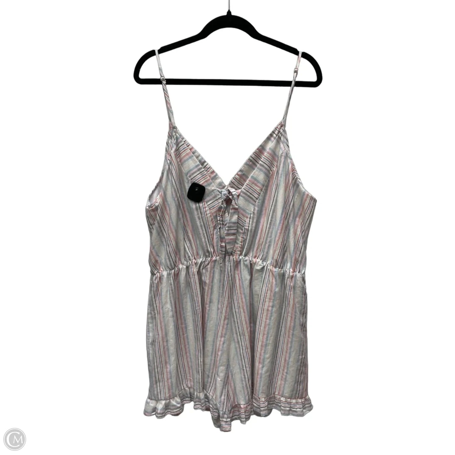 Romper By Clothes Mentor In Striped Pattern, Size: 2x