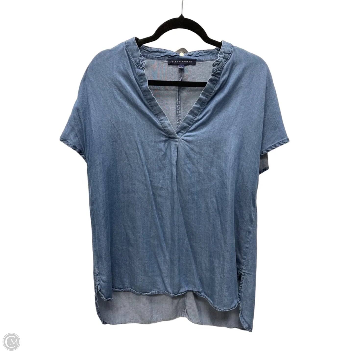 Top Short Sleeve By Clothes Mentor In Blue, Size: L